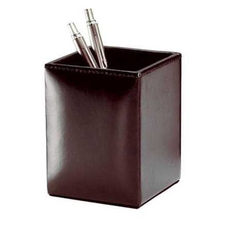 Dacasso Dacasso A3610 Dark Brown Bonded Leather Pencil Cup A3610